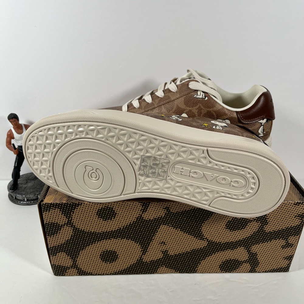 NEW Limited Coach X Peanuts men Sneaker Signature Canvas size 8.5D - Picture 5 of 7